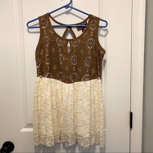 Cowgirl Up Suede Lace Flowy Top